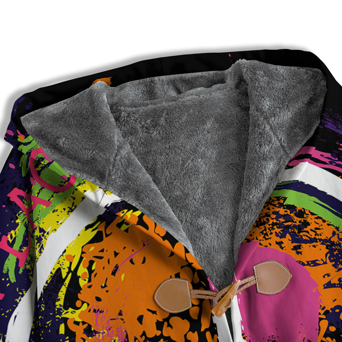 Peace Symbols Colorful Hippie Print Men's Windbreaker Jacket-grizzshop