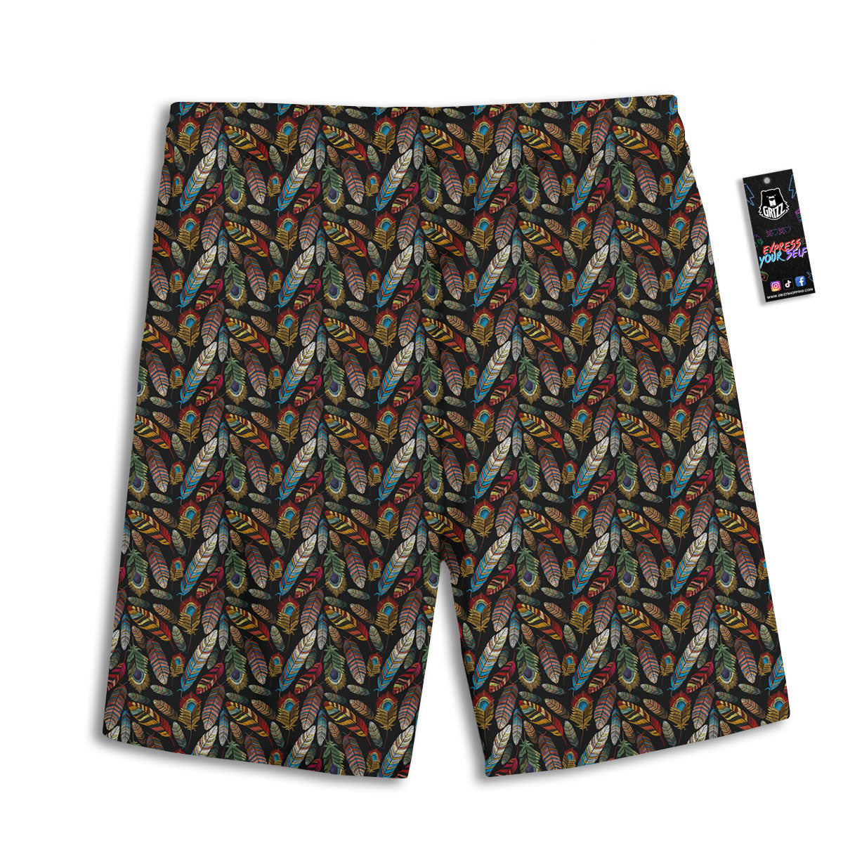 Playing Card King Of Clubs Print Pattern Men's Athletic Shorts