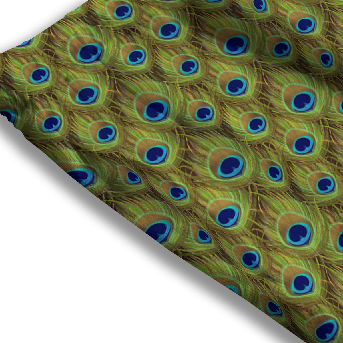 Peacock Feather Boho Print Pattern Mesh Shorts-grizzshop
