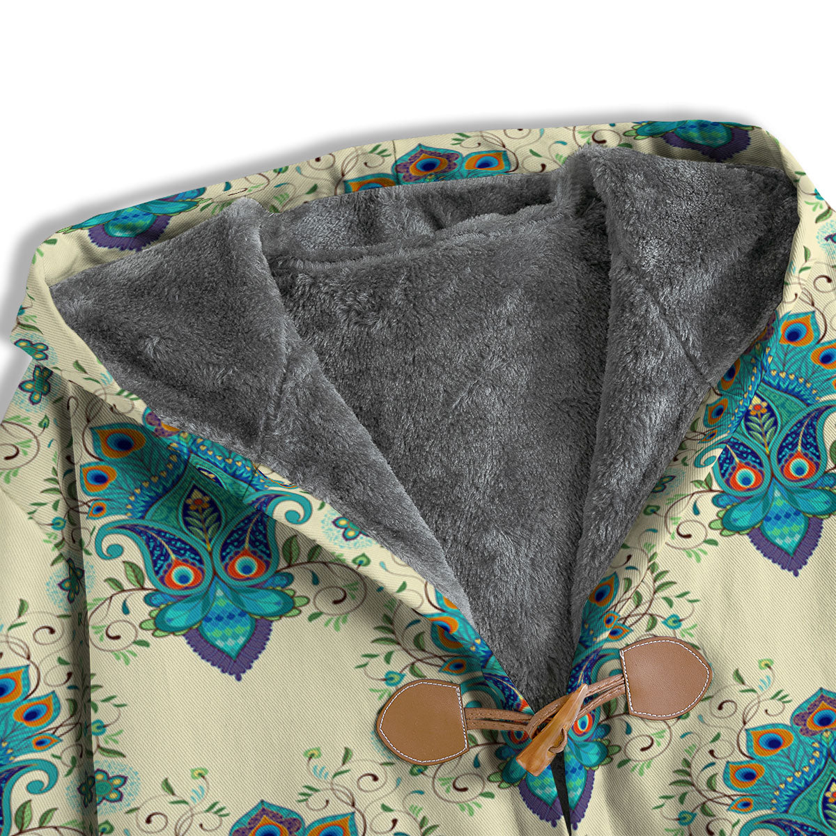 Peacock Feather Vintage Print Pattern Men's Windbreaker Jacket-grizzshop