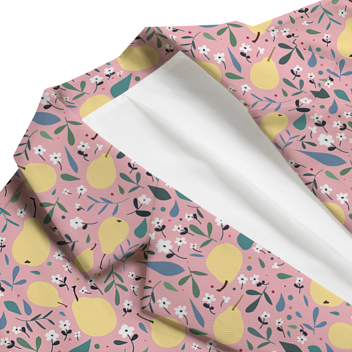 Pear And Daisy Floral Print Pattern Men's Blazer-grizzshop
