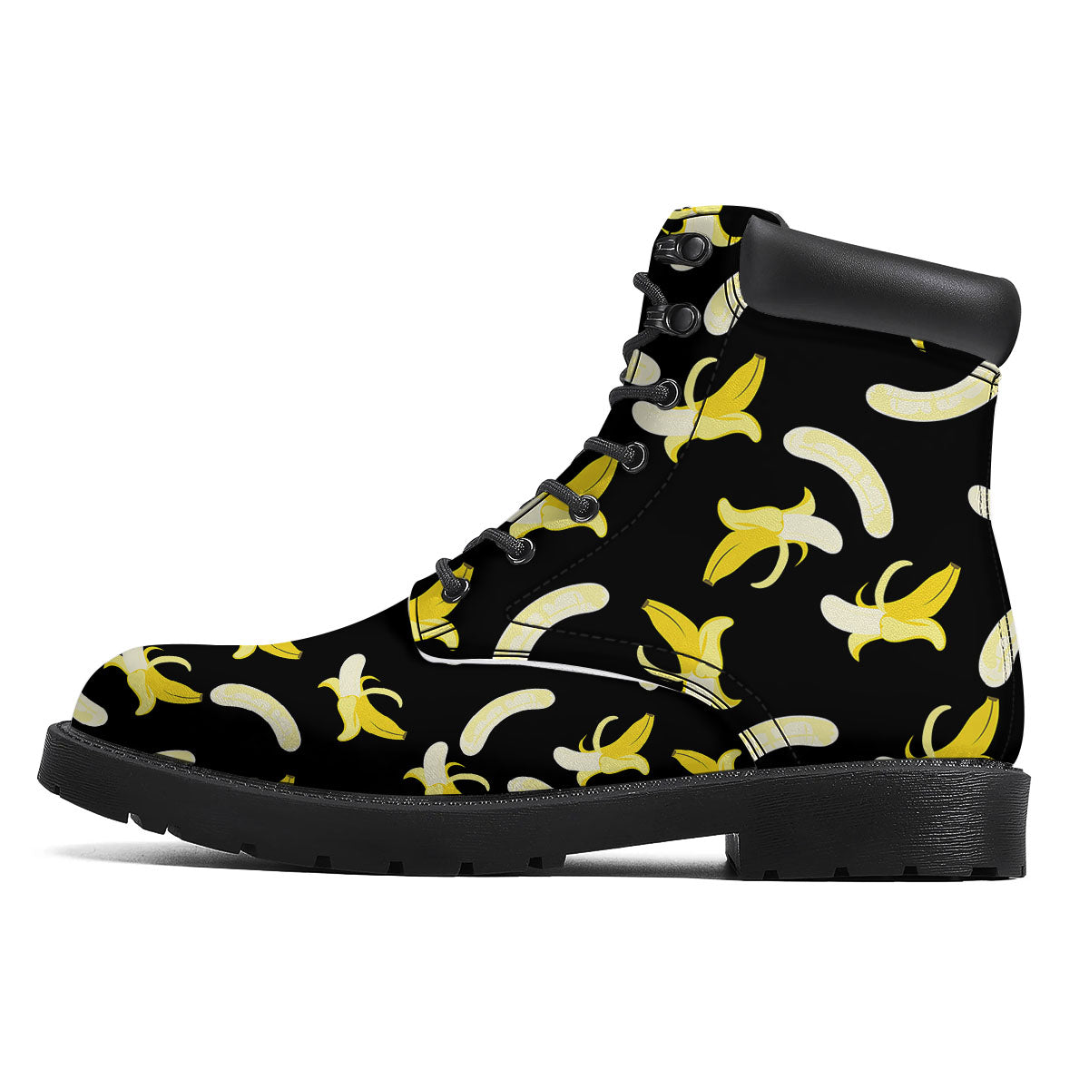 Peeled Banana Print Pattern Boots-grizzshop