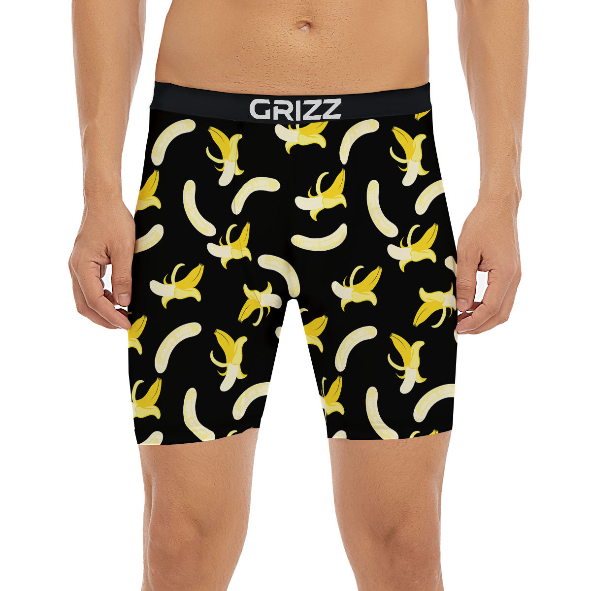 Peeled Banana Print Pattern Boxer Briefs-grizzshop