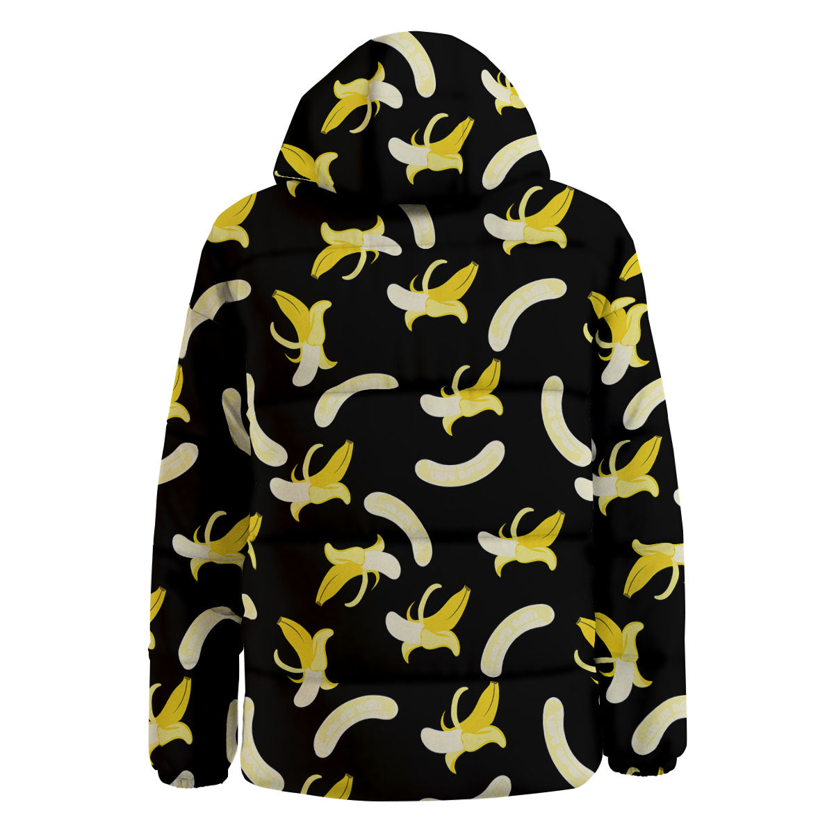 Peeled Banana Print Pattern Down Jacket-grizzshop