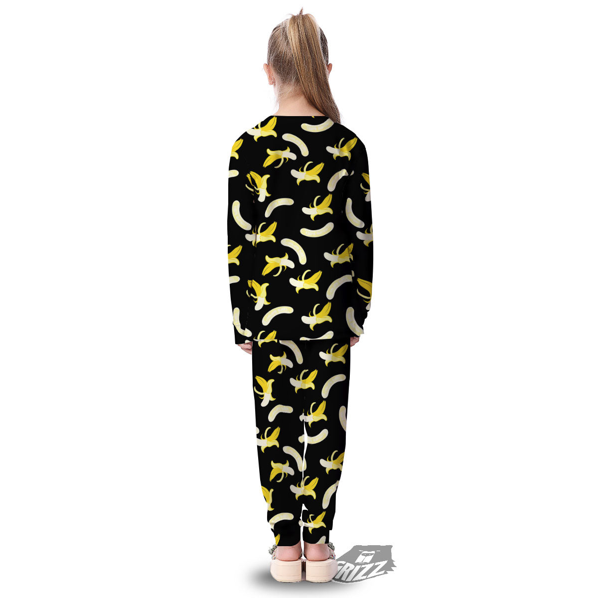 Peeled Banana Print Pattern Kid's Pajamas-grizzshop