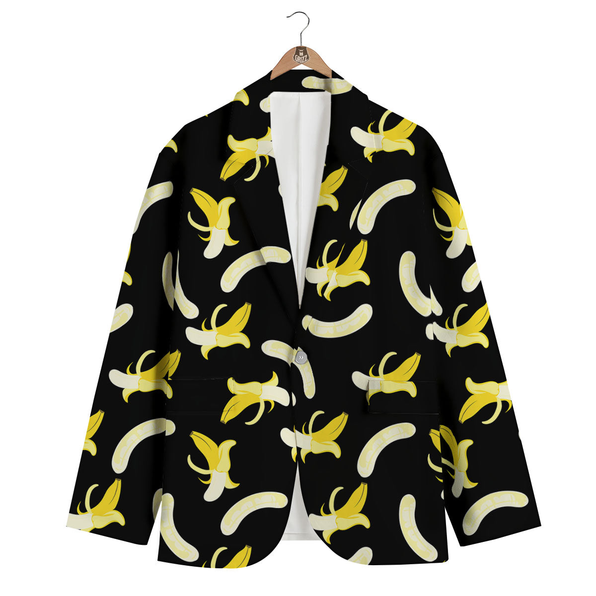 Peeled Banana Print Pattern Men's Blazer-grizzshop