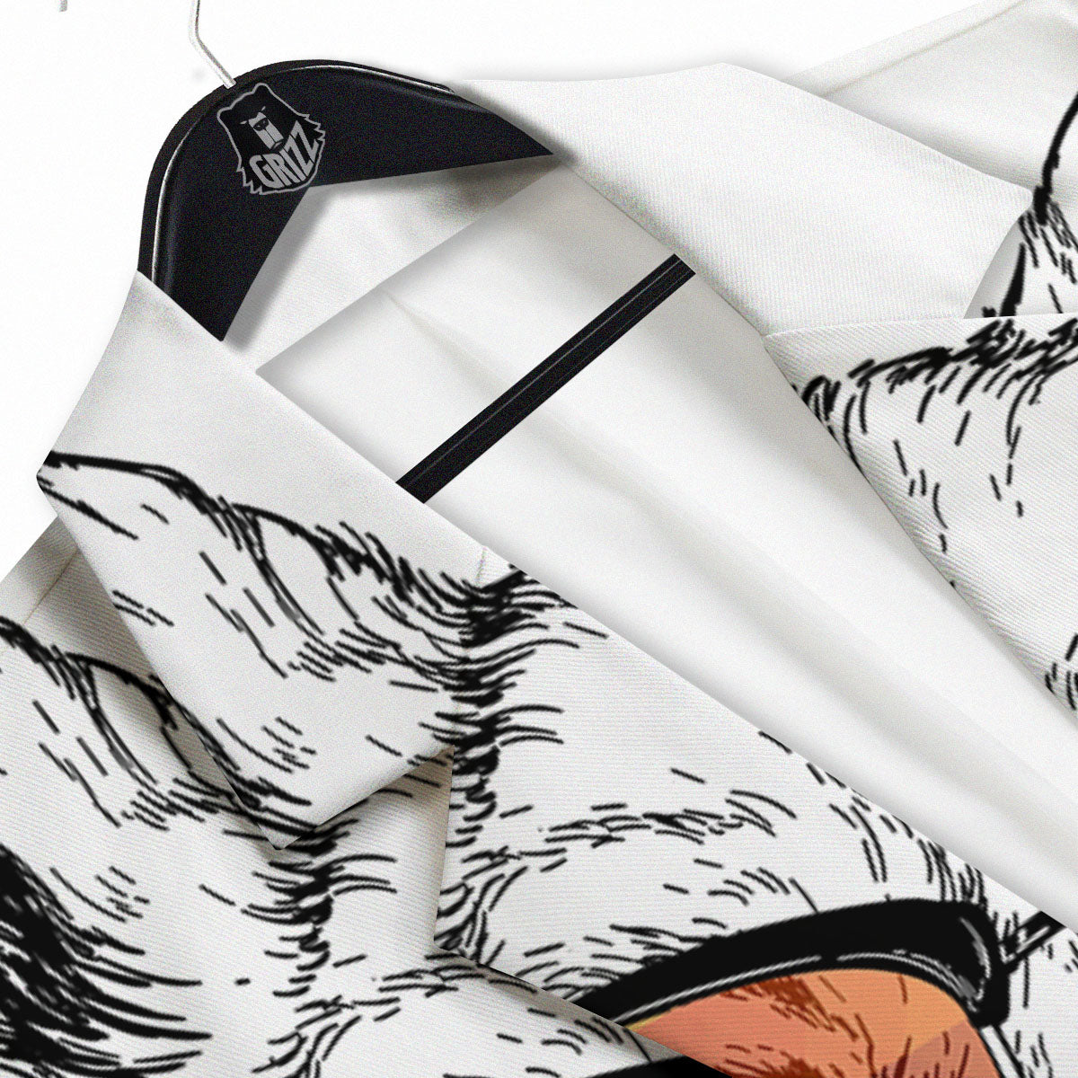 Pembroke Welsh Corgi Hipster Print Men's Sport Coat-grizzshop