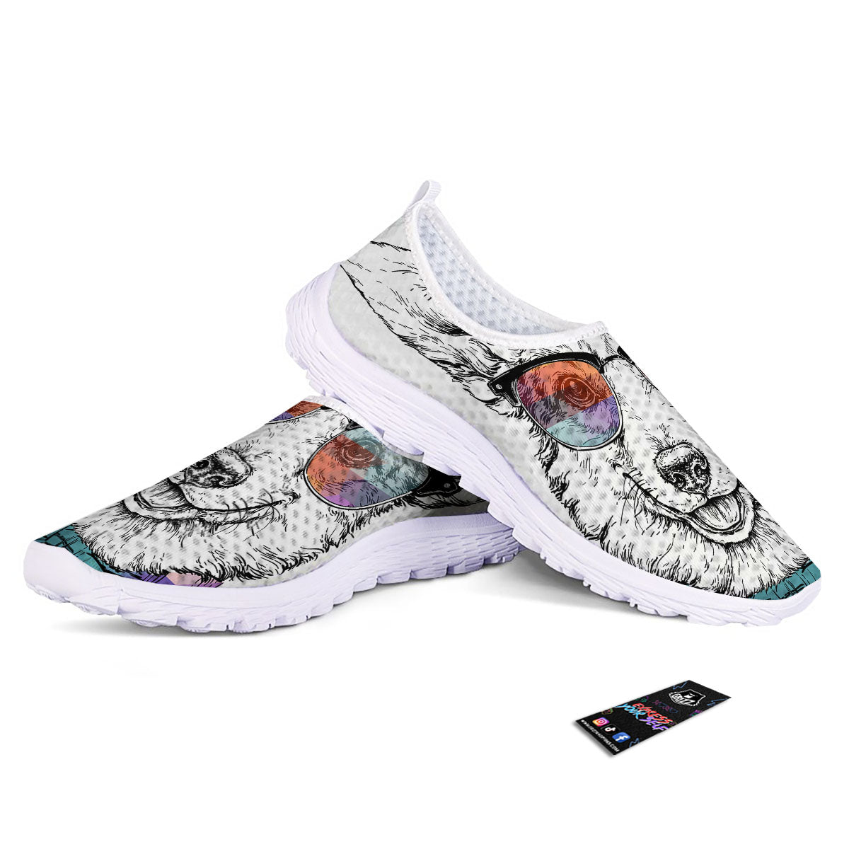 Pembroke Welsh Corgi Hipster Print Nurse Shoes-grizzshop