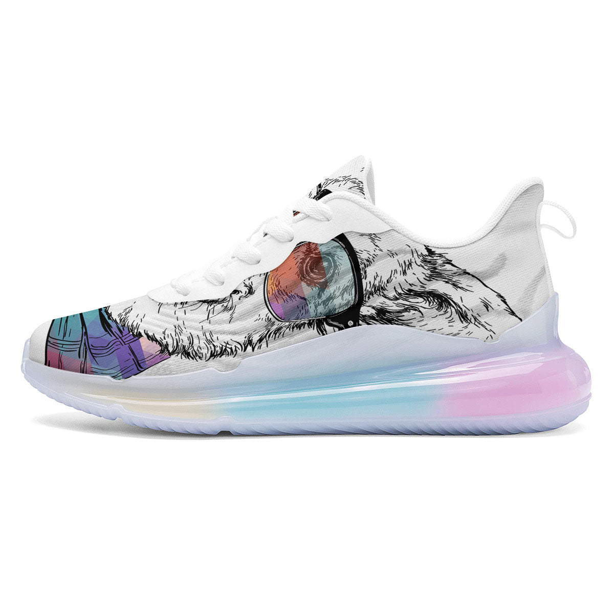 Pembroke Welsh Corgi Hipster Print Running Sneakers-grizzshop