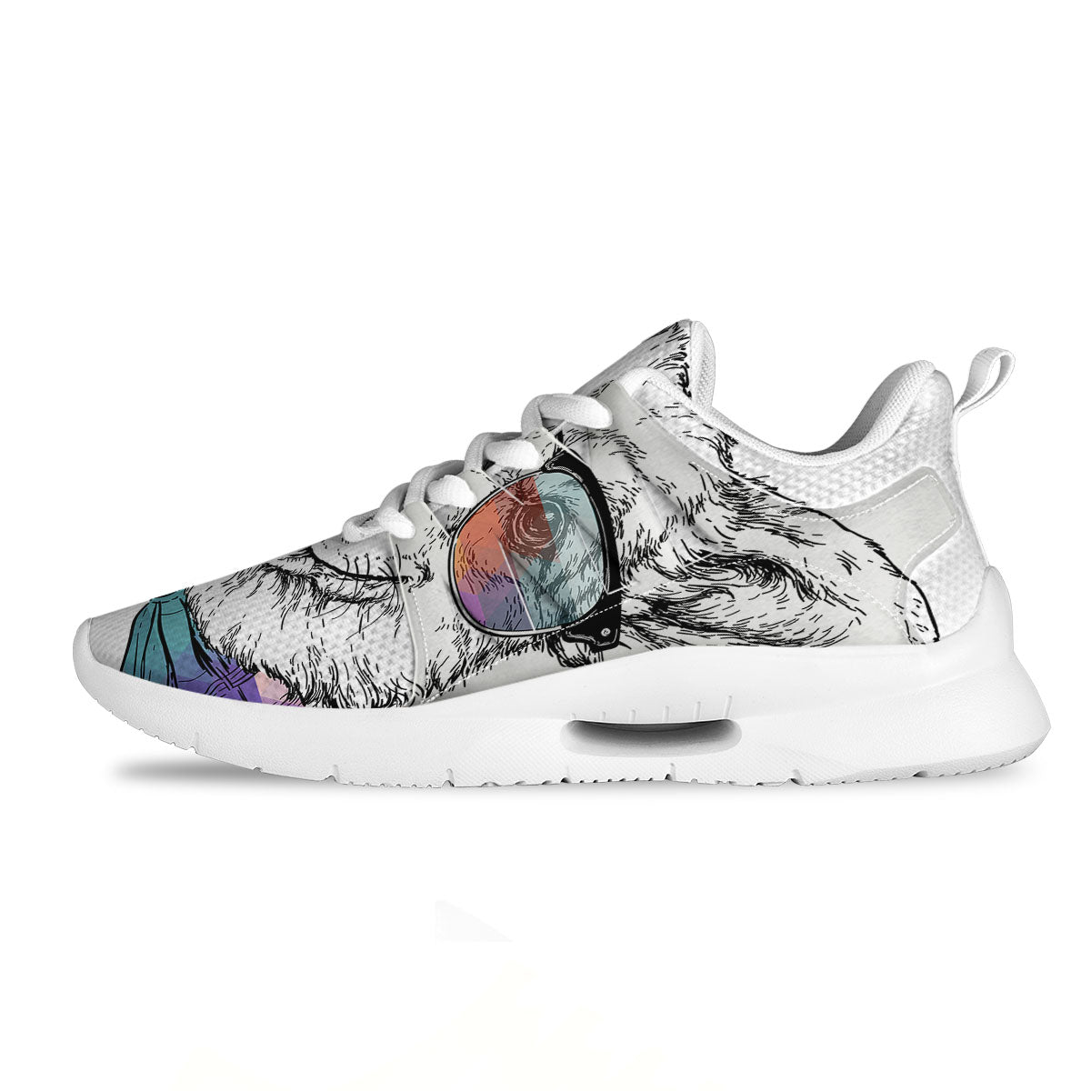 Pembroke Welsh Corgi Hipster Print Tennis Shoes-grizzshop
