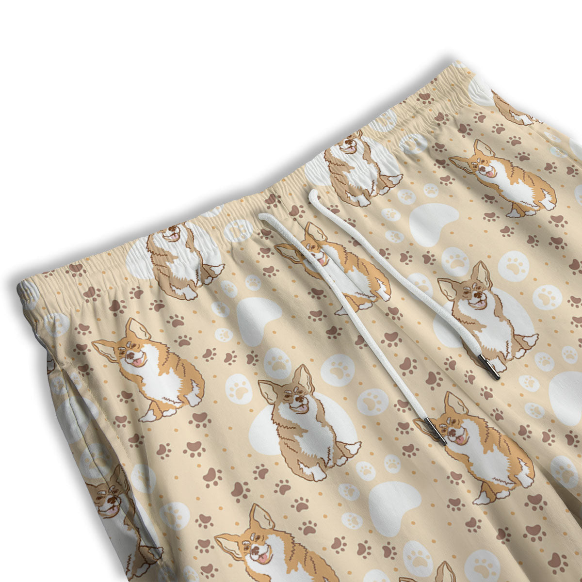 Pembroke Welsh Corgi Print Pattern Men's Athletic Shorts