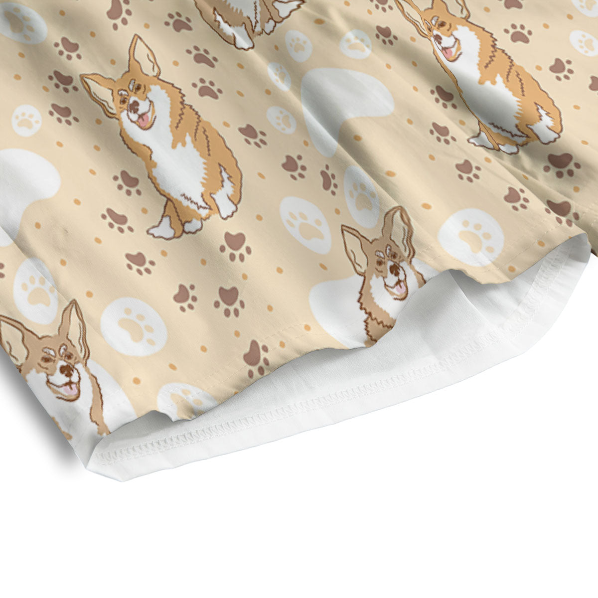 Pembroke Welsh Corgi Print Pattern Men's Athletic Shorts