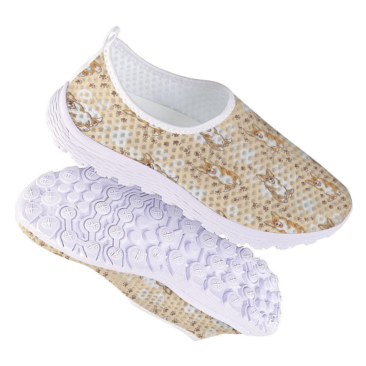 Pembroke Welsh Corgi Print Pattern Nurse Shoes-grizzshop
