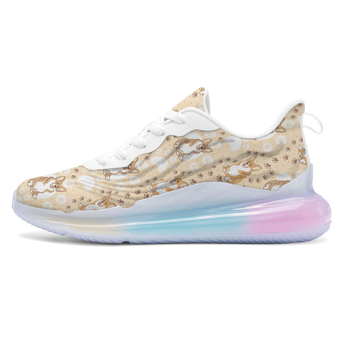 Pembroke Welsh Corgi Print Pattern Running Sneakers-grizzshop