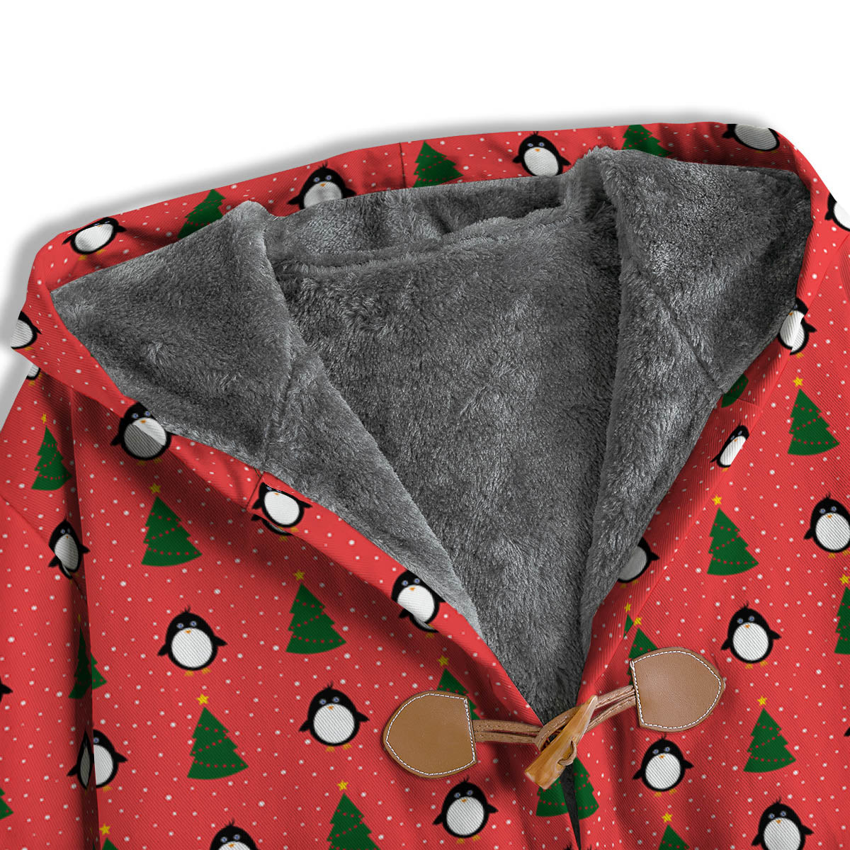 Penguin Christmas Snowy Print Pattern Men's Windbreaker Jacket-grizzshop