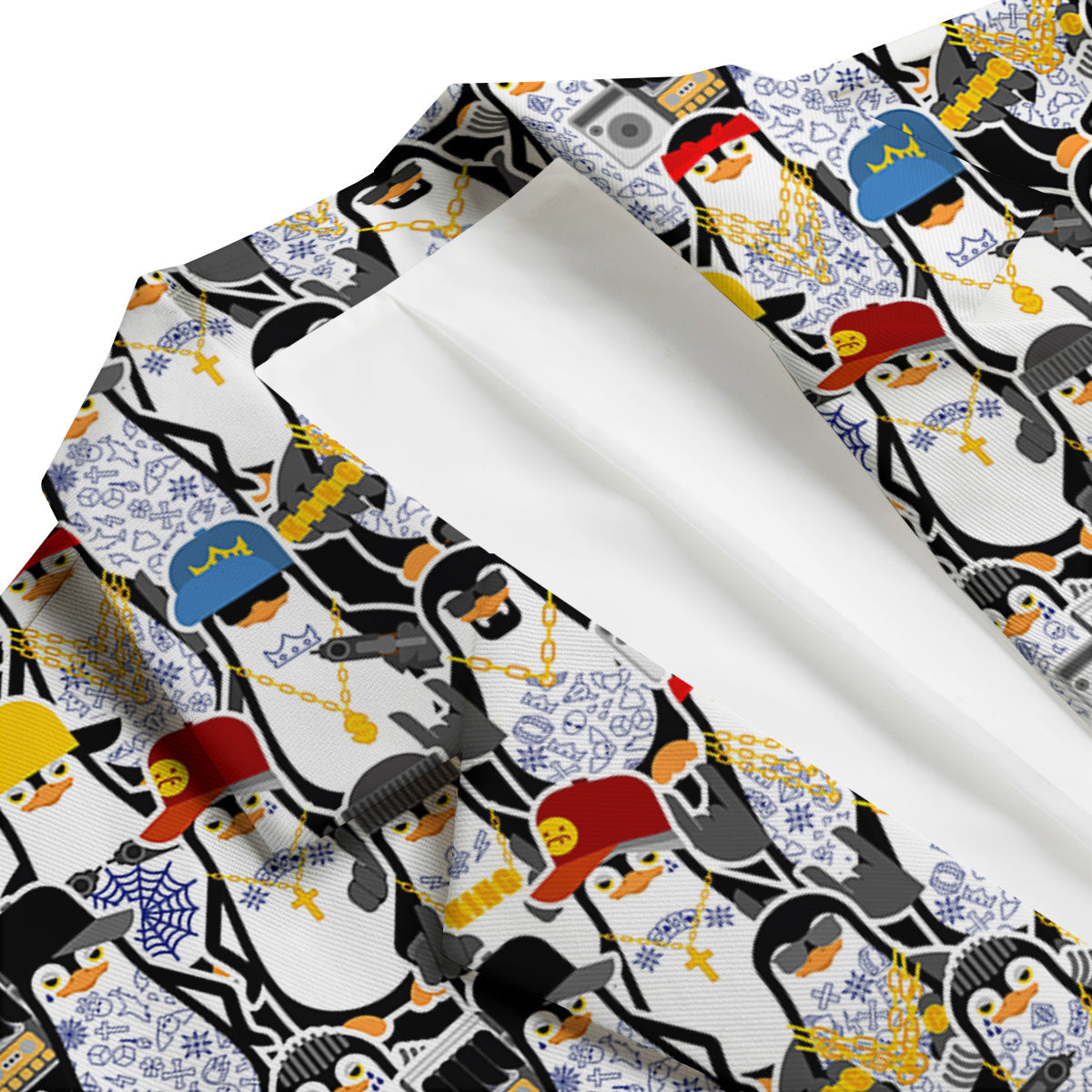 Penguin Criminal Print Pattern Men's Blazer-grizzshop