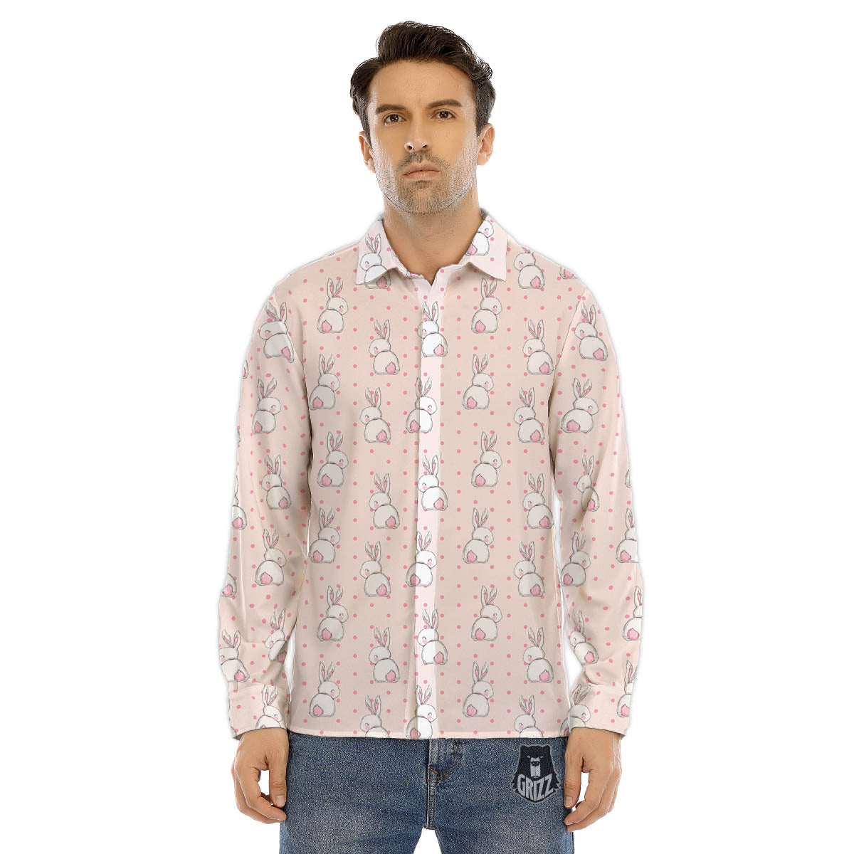 Penguin Criminal Print Pattern Men's Dress Shirts-grizzshop