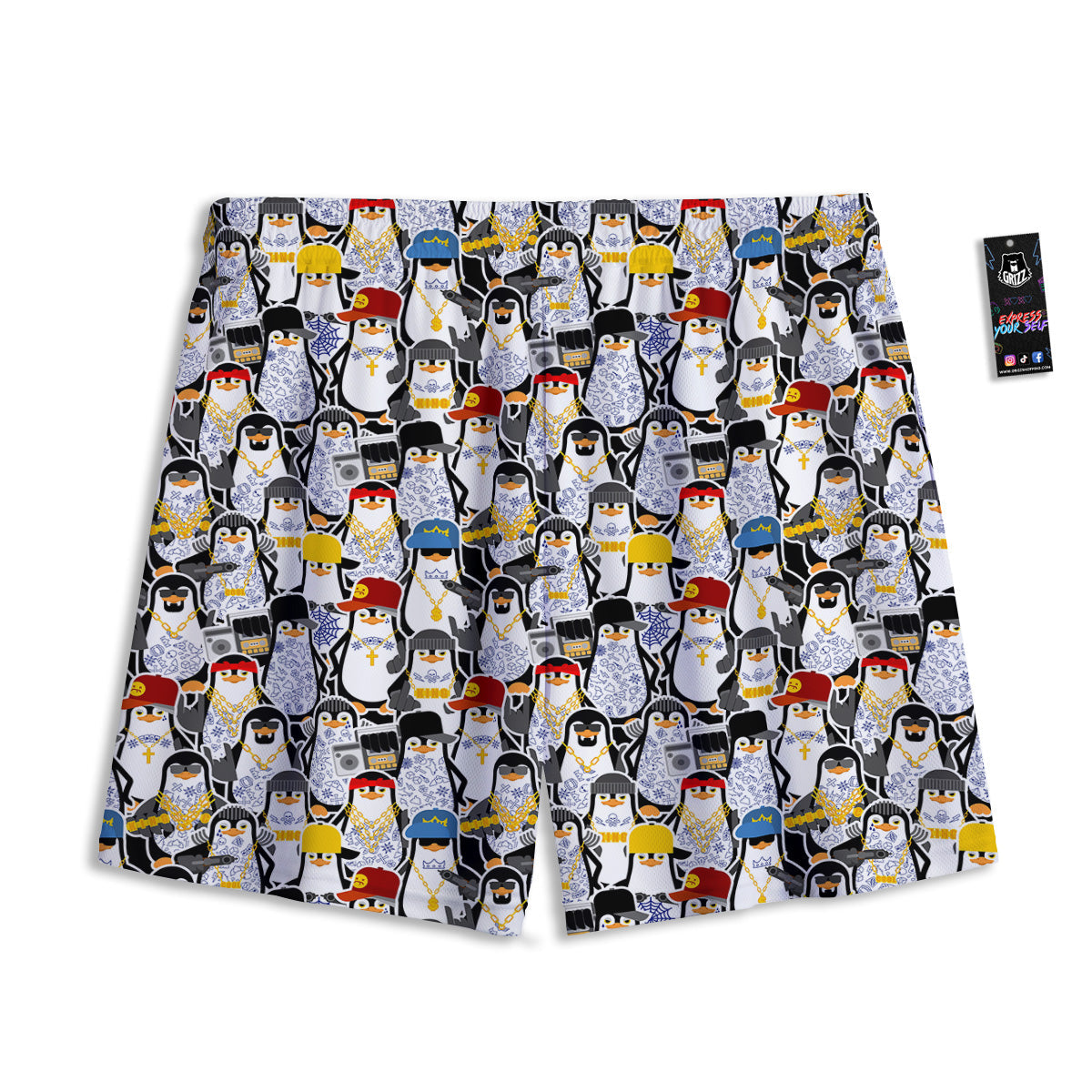 Polka Dot Grey And Pink Dot Print Pattern Mesh Shorts