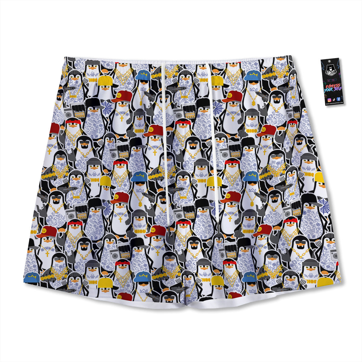 Polka Dot Grey And Pink Dot Print Pattern Mesh Shorts