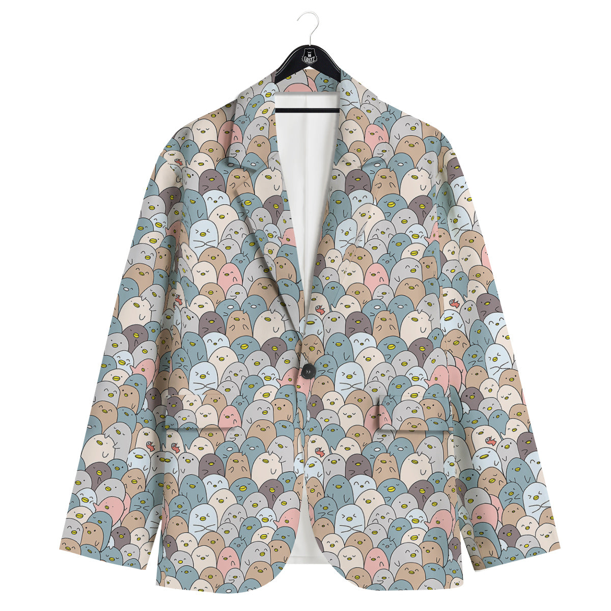 Penguin Cute Colorful Print Pattern Men's Sport Coat-grizzshop