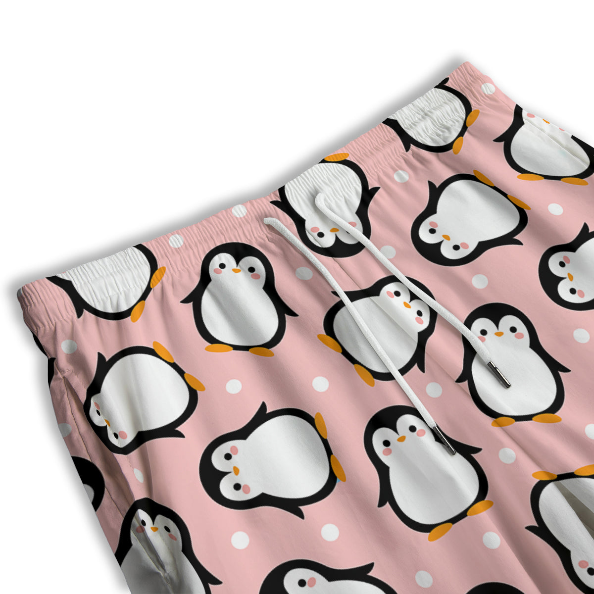 Penguin Xmas Print Pattern Men's Athletic Shorts