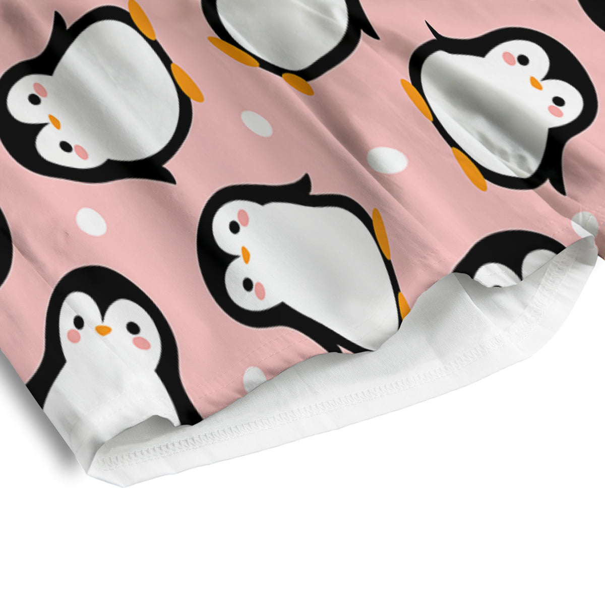 Penguin Xmas Print Pattern Men's Athletic Shorts