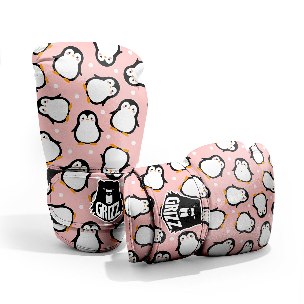 Penguin Xmas Print Pattern Pro Boxing Glove