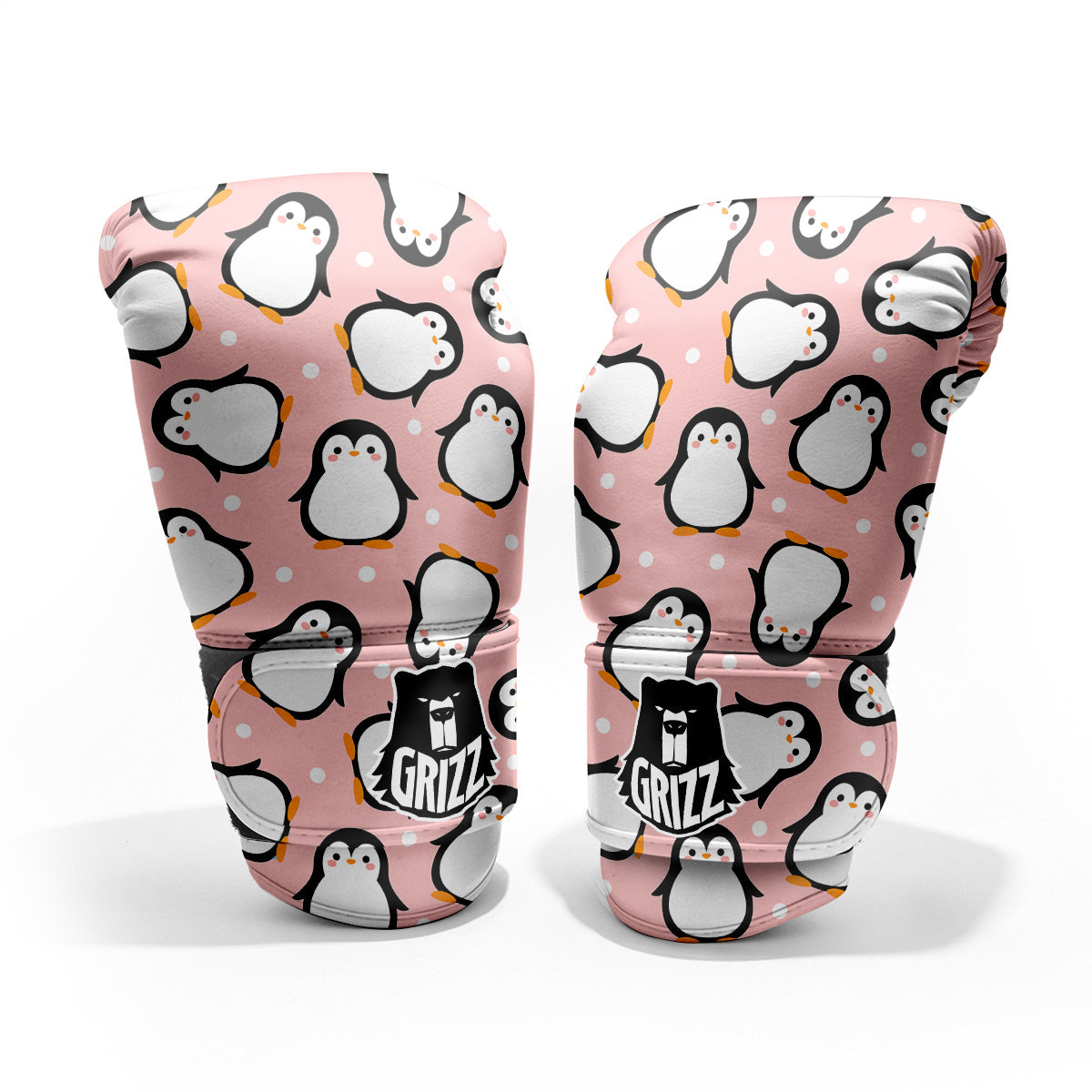 Penguin Xmas Print Pattern Pro Boxing Glove