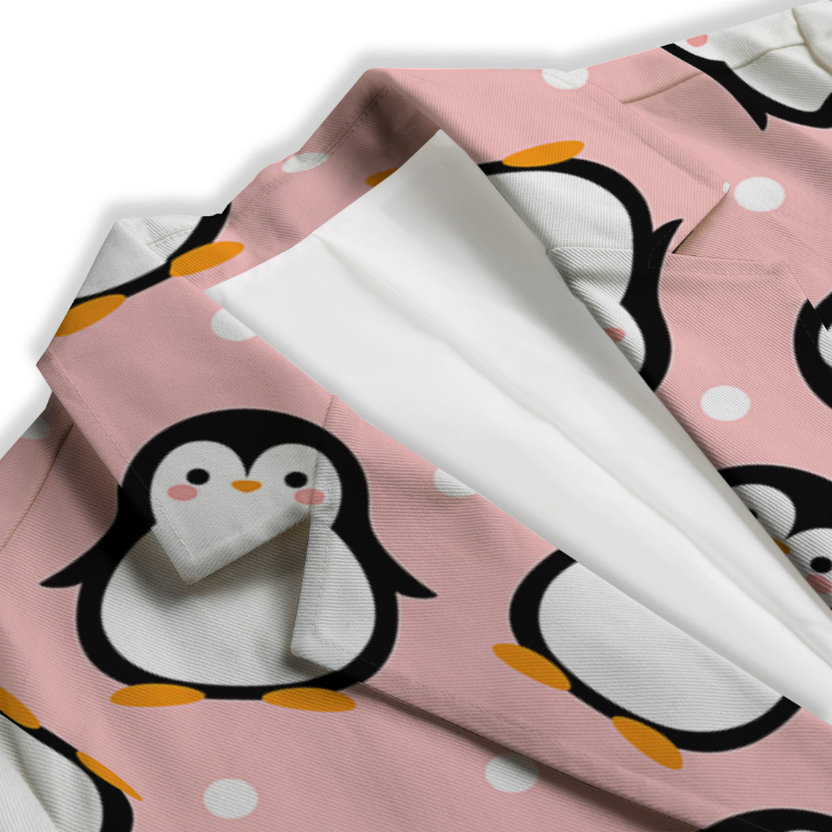 Penguin Xmas Print Pattern Women's Blazer-grizzshop