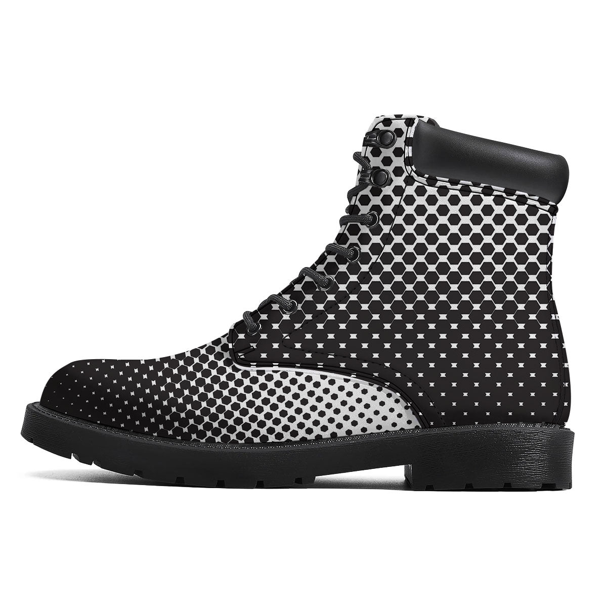 Pentagon Halftone Print Boots-grizzshop