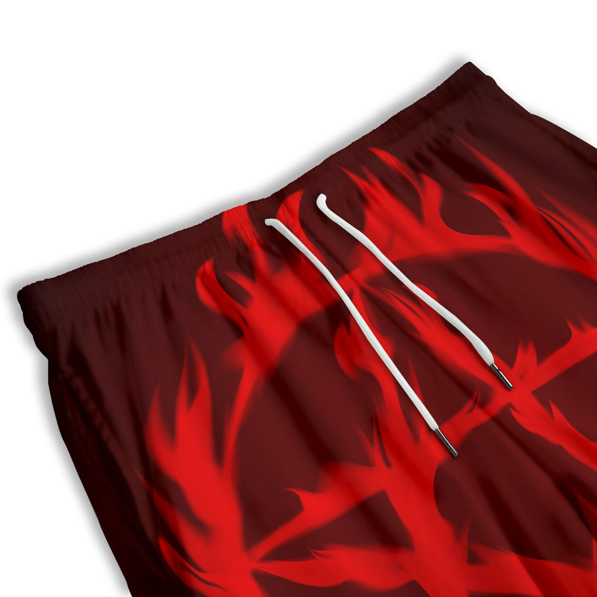 Playing Card King Of Hearts Print Pattern Men's Athletic Shorts