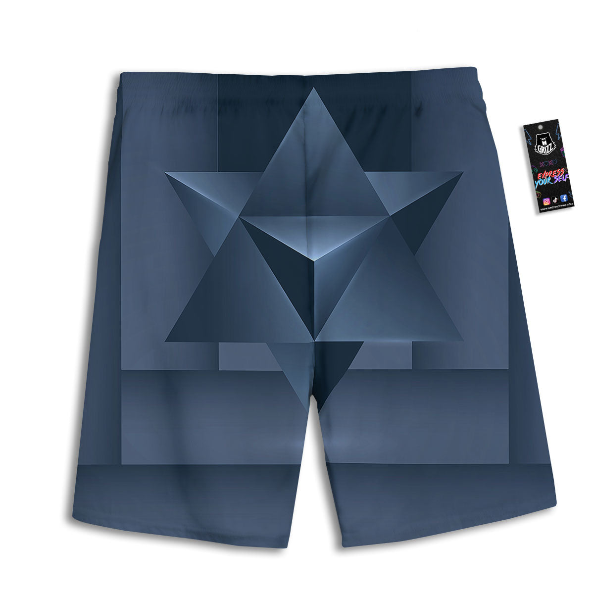 Playing Card King Of Spades Print Pattern Men's Athletic Shorts