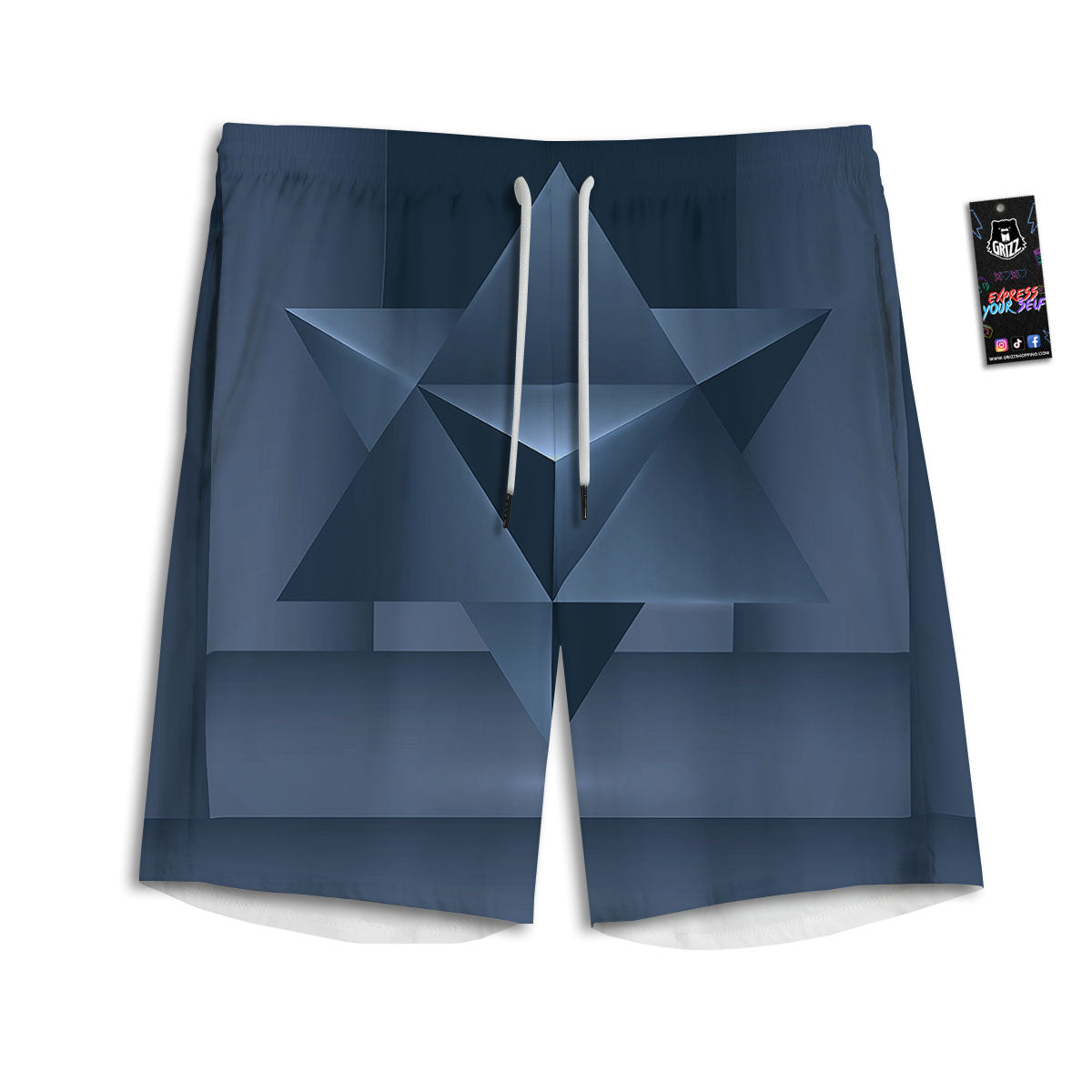Playing Card King Of Spades Print Pattern Men's Athletic Shorts