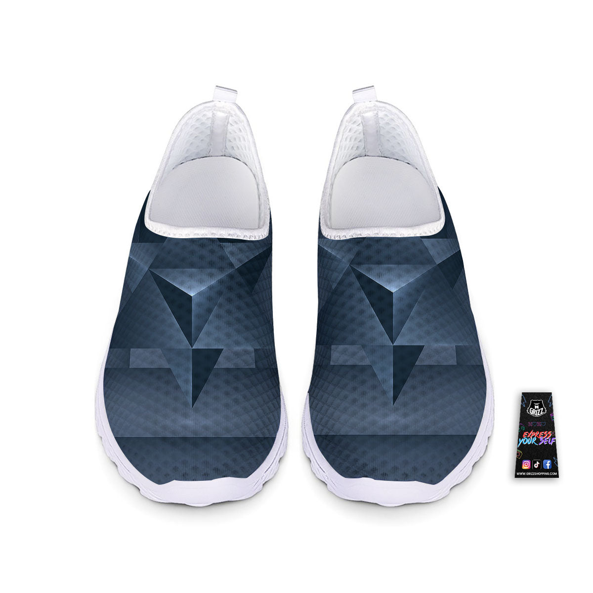 Pentagram Geometric Inverted Print Nurse Shoes-grizzshop