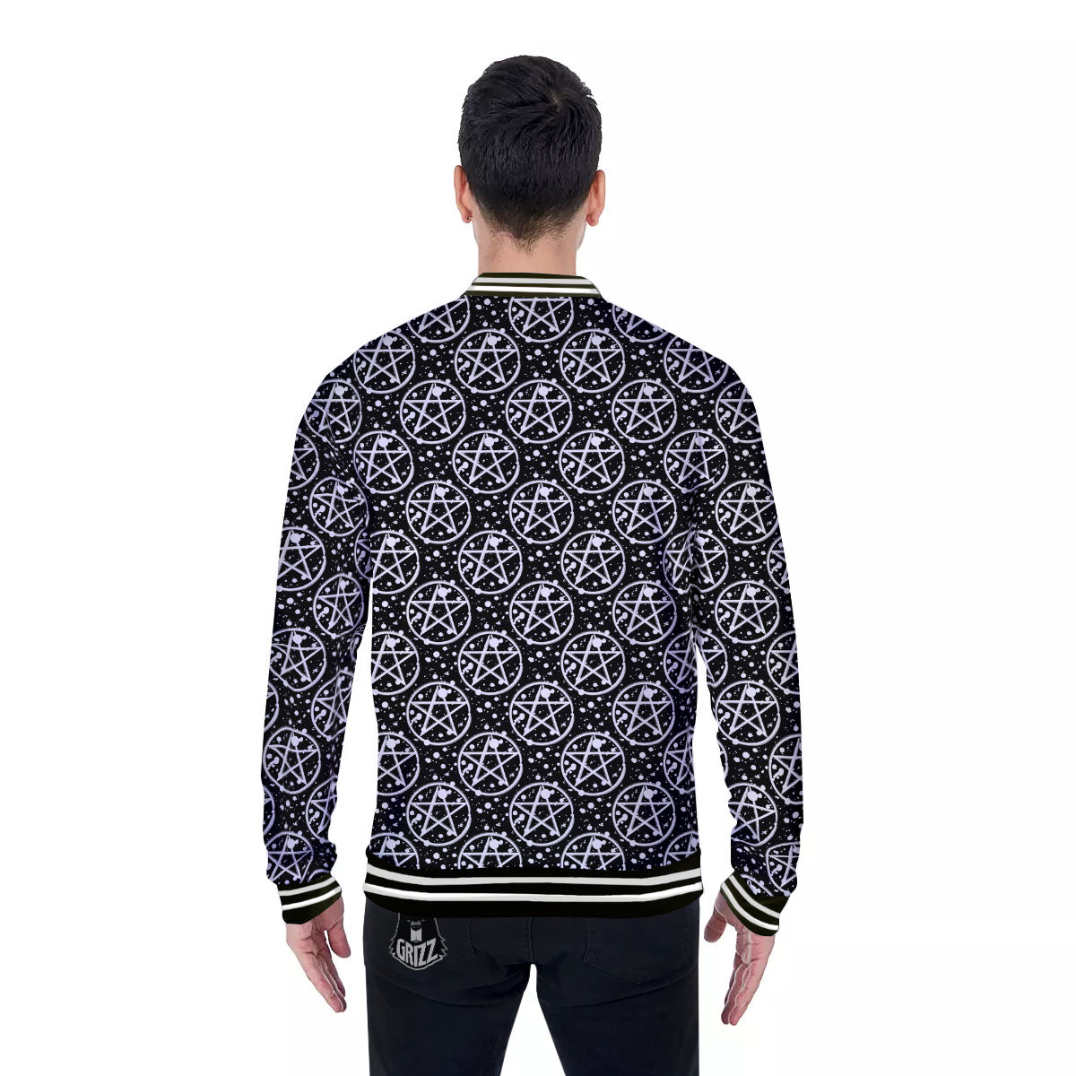Pentagram Pentagram Magic Pattern Baseball Jacket-grizzshop