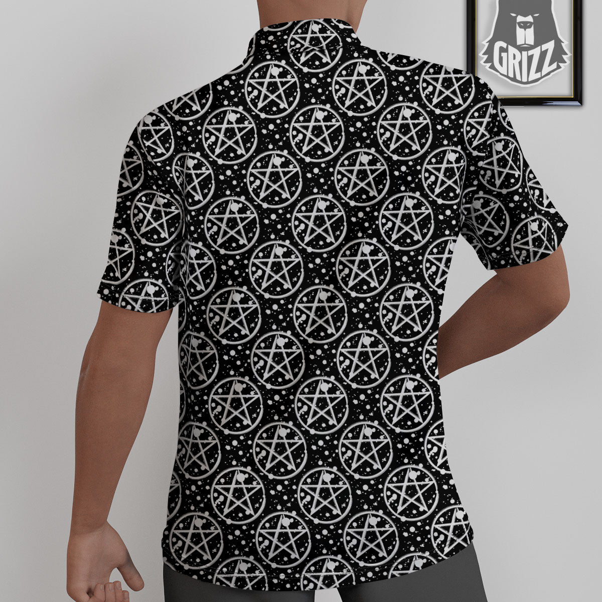 Pentagram Pentagram Magic Pattern Untucked Shirts-grizzshop