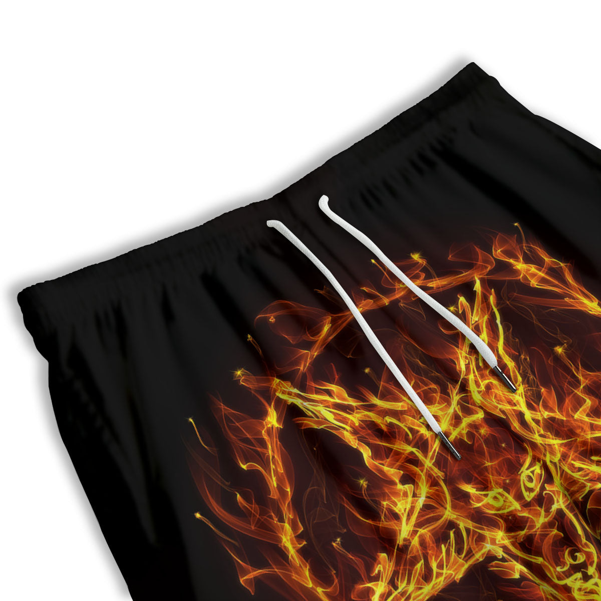 Plumeria Flower Yellow And Pink Print Men's Athletic Shorts