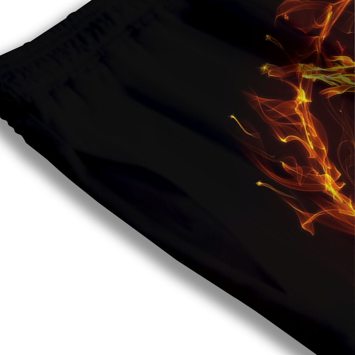 Pentagram Satanic Flame Print Mesh Shorts