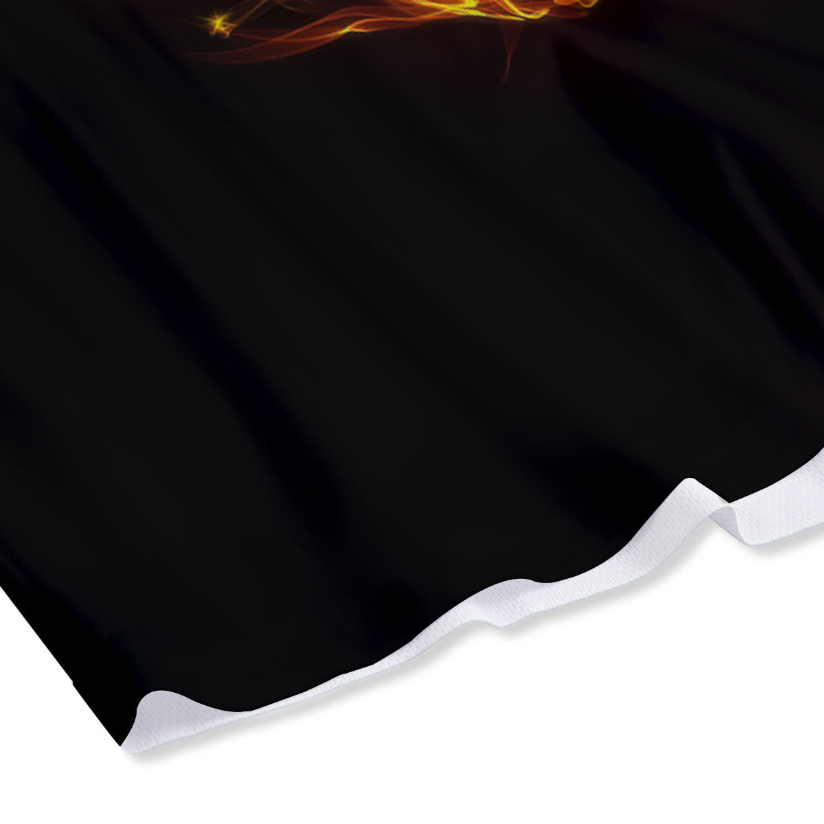 Pentagram Satanic Flame Print Mesh Shorts