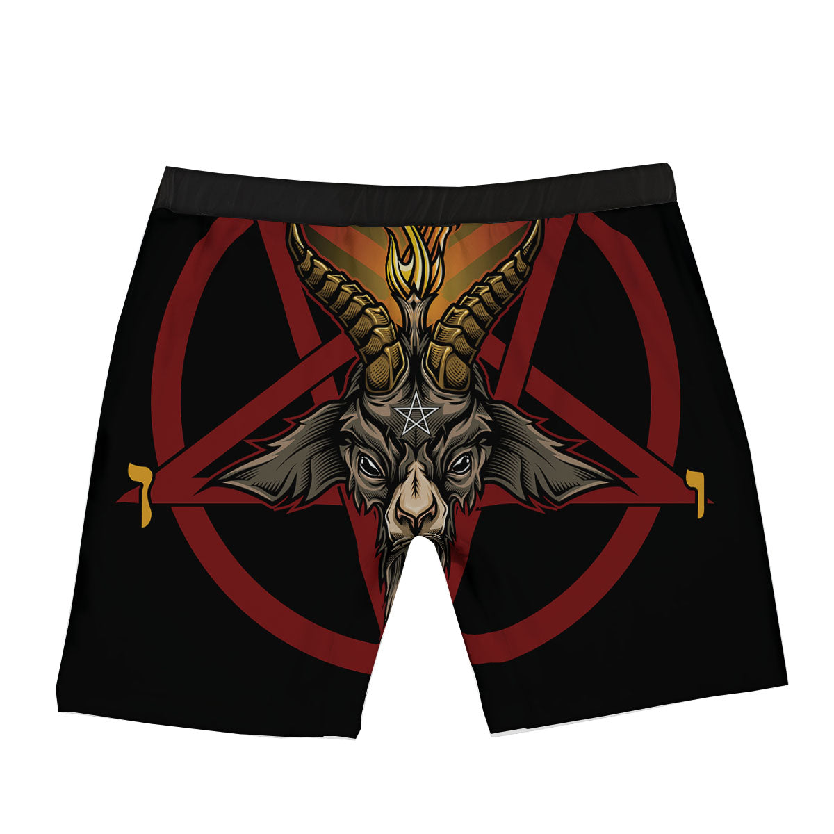 Pentagram Symbol Magic Print Boxer Briefs-grizzshop