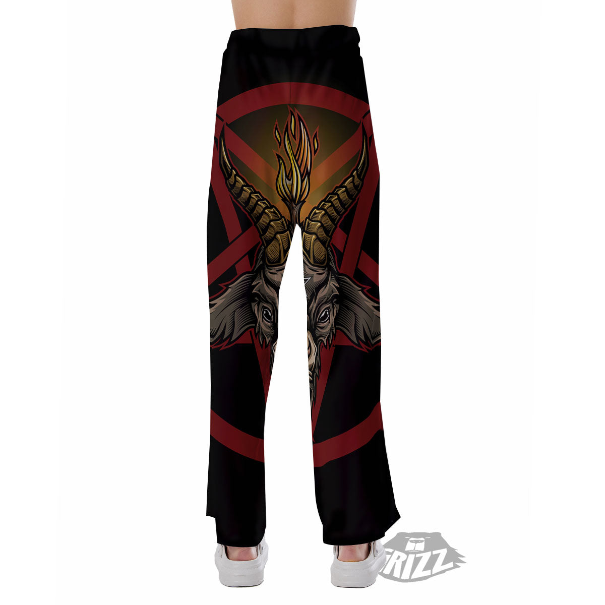 Pentagram Symbol Magic Print Pajama Pants-grizzshop