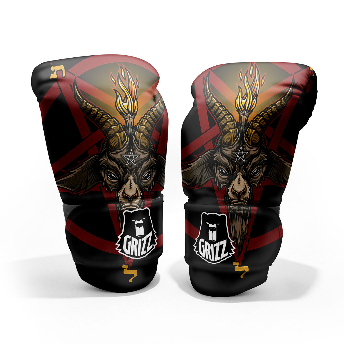 Pentagram Symbol Magic Print Pro Boxing Glove