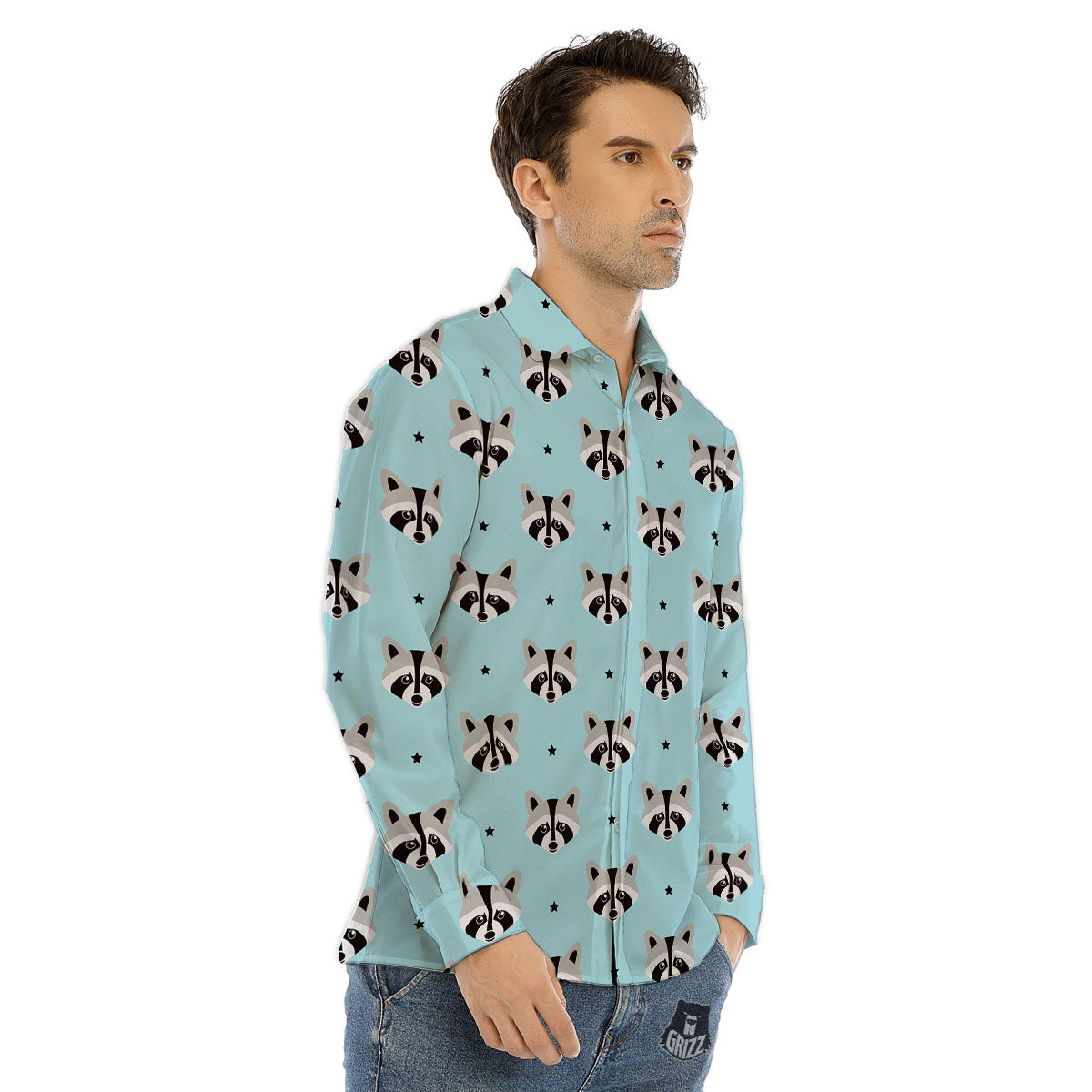 People And Rainbow Face Masks Print Pattern Men's Dress Shirts-grizzshop