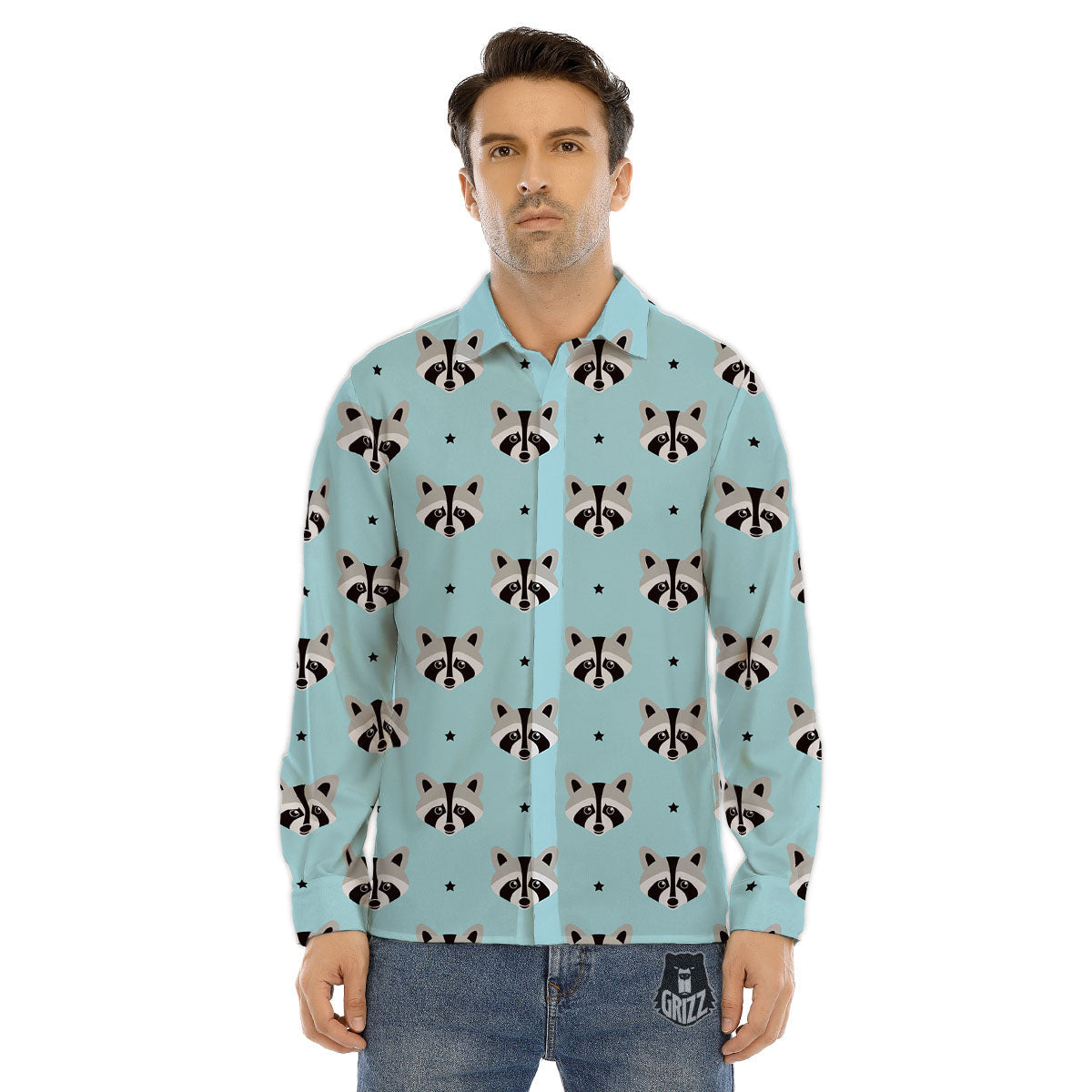 People And Rainbow Face Masks Print Pattern Men's Dress Shirts-grizzshop