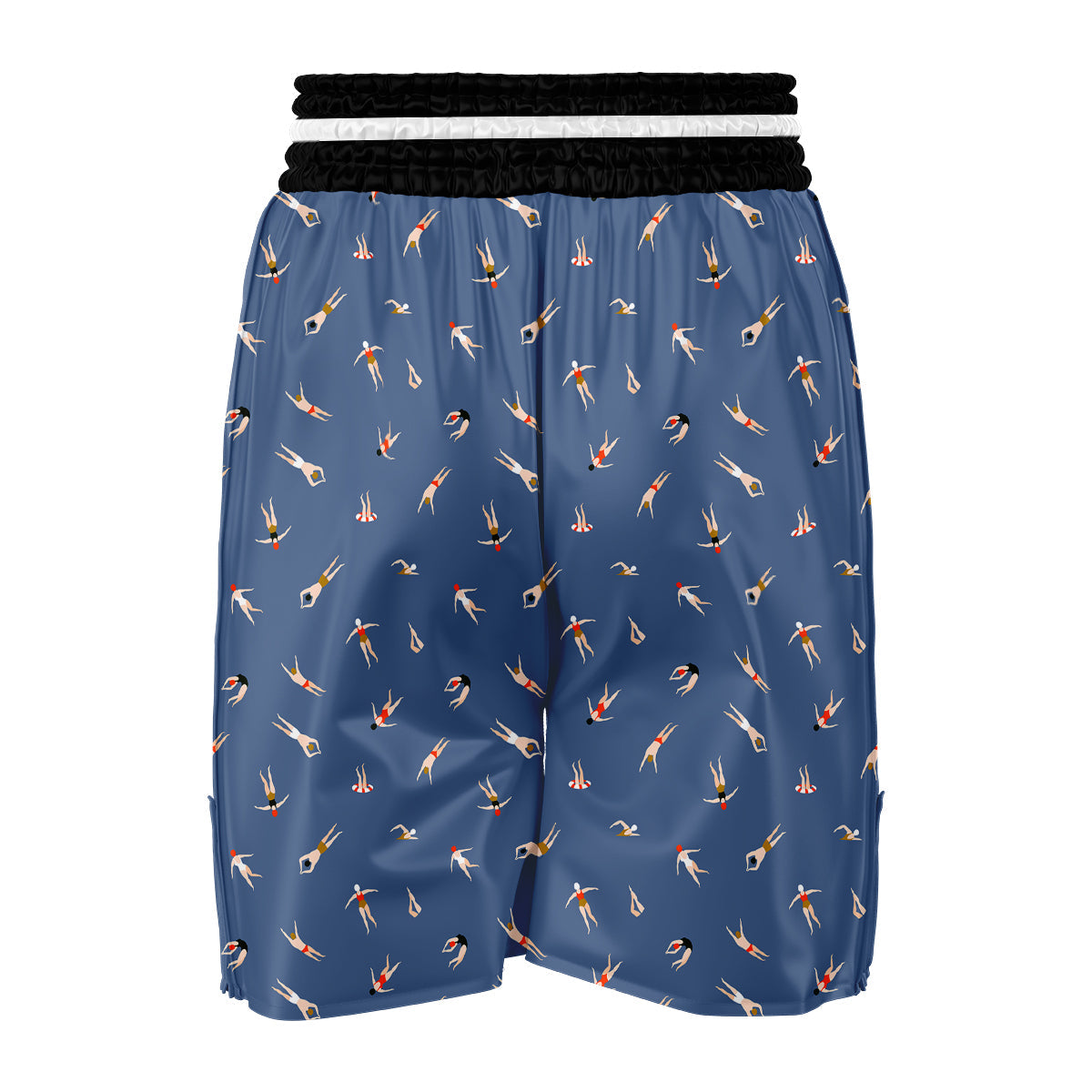 People Swim Print Pattern Boxing Shorts-grizzshop