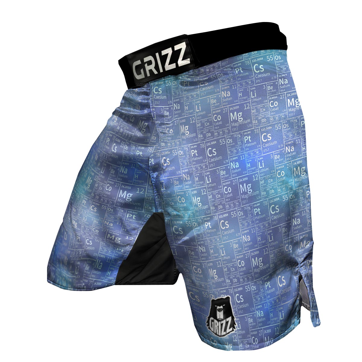 Periodic Table Science Pattern Print MMA Shorts-grizzshop