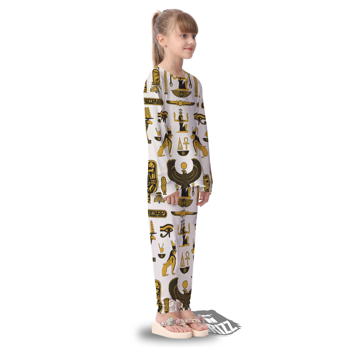 Pharaohs And Gods Egyptian Print Kid's Pajamas-grizzshop