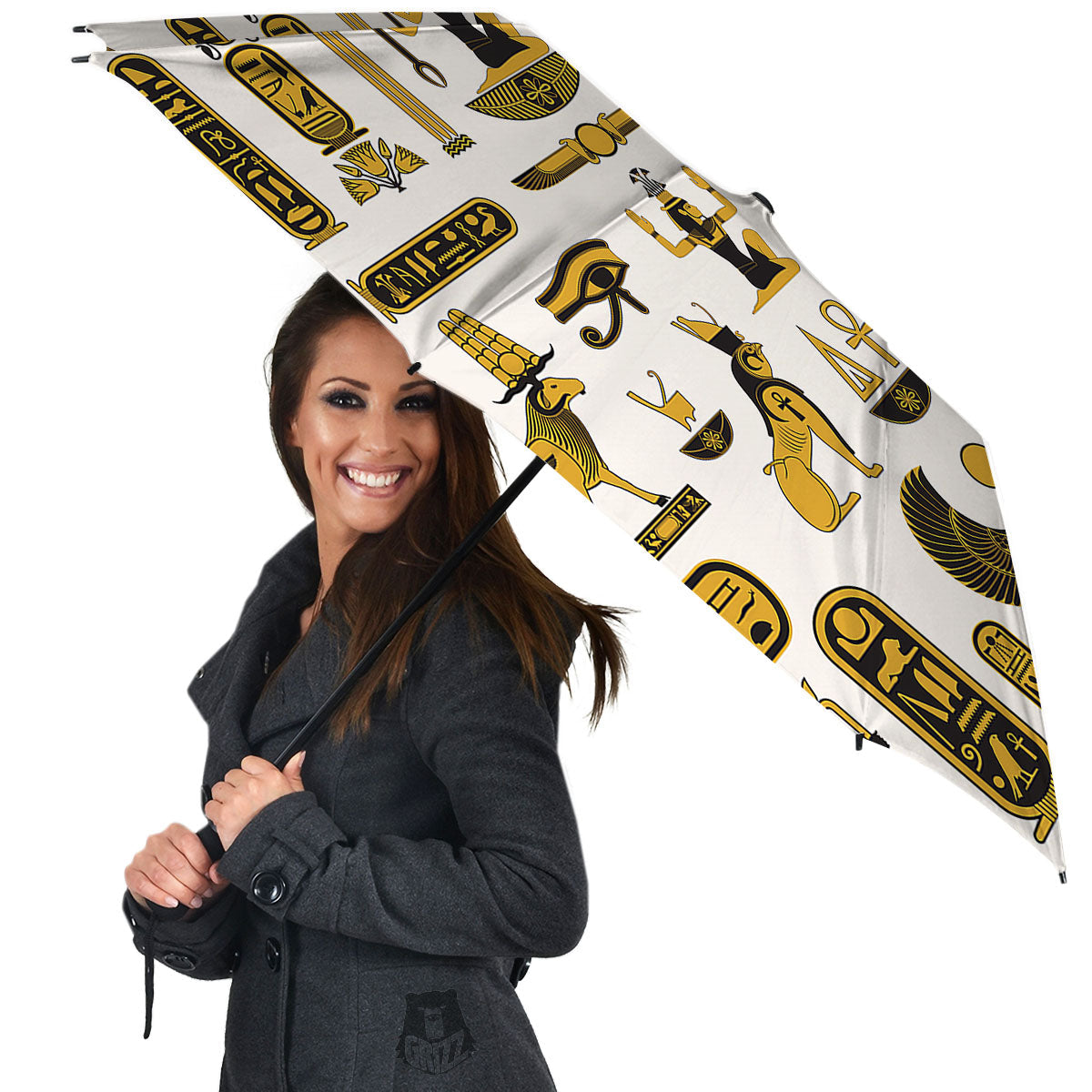Pharaohs And Gods Egyptian Print Umbrella-grizzshop