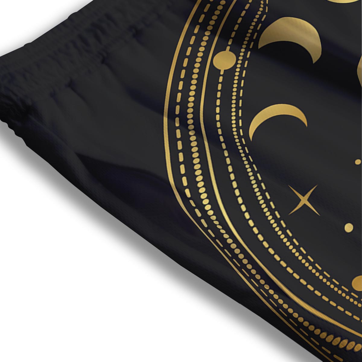 Phase Moon And Sun Print Mesh Shorts