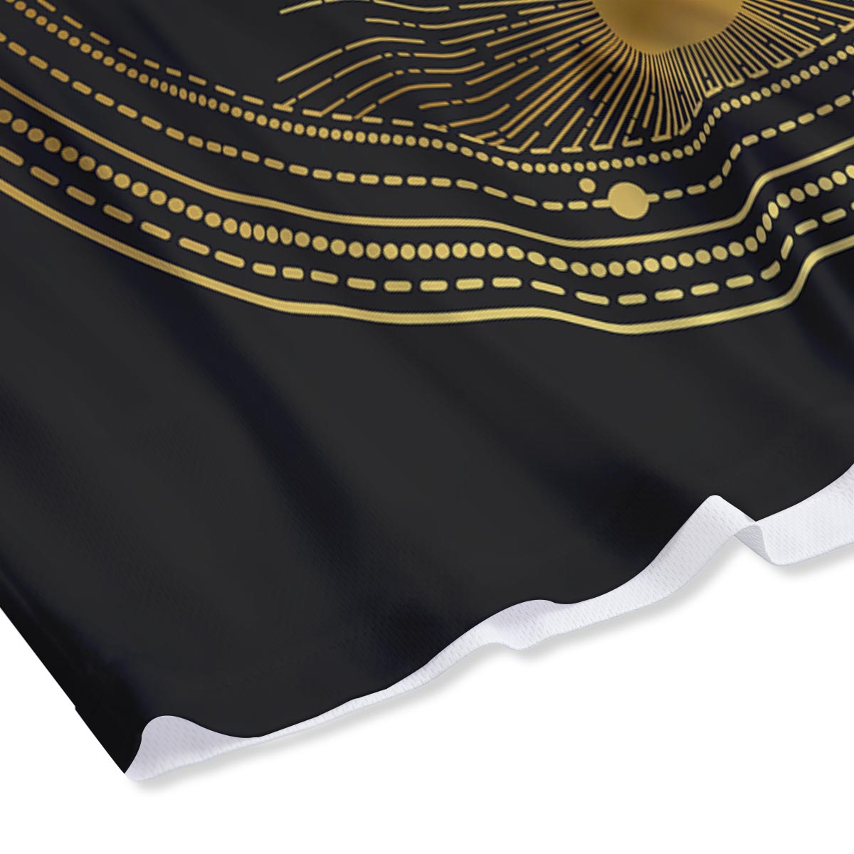 Phase Moon And Sun Print Mesh Shorts